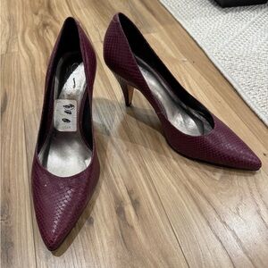 Red High Heel Stilettos with Pointed Toe